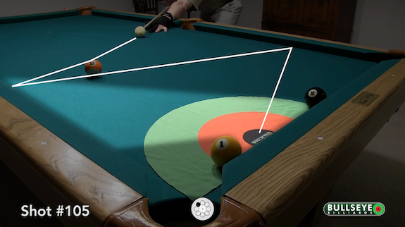 Bullseye Billiards Video Series - Shot 105