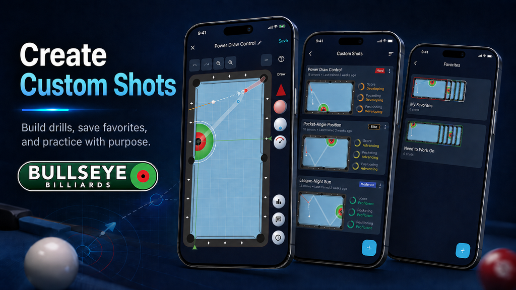 Introducing Custom Shots: Turn Any Pool Shot Into a Repeatable Drill