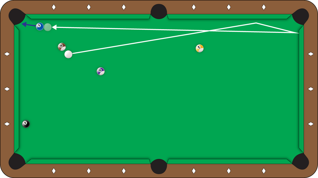 Shot of the Week #25 - Reverse the Direction of the Cue Ball with this 2-Rail Kick Shot